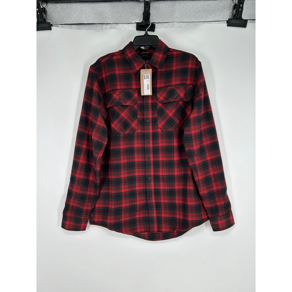 Eddie Bauer Other - Eddie Bauer Excavation 3.0 Flannel Shirt Mens TM Medium Tall Red Plaid Button Up